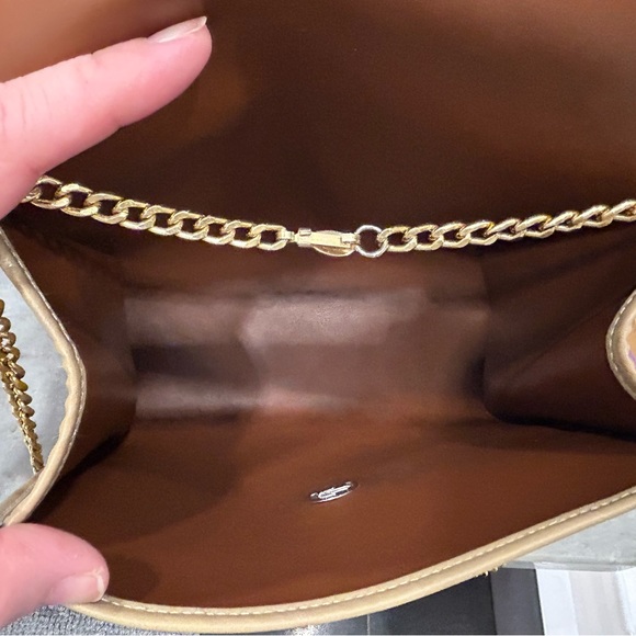 Balenciaga Monogram Fabric Vintage Shoulder Crossbody Flap Bag Beige Leather - Picture 5 of 11